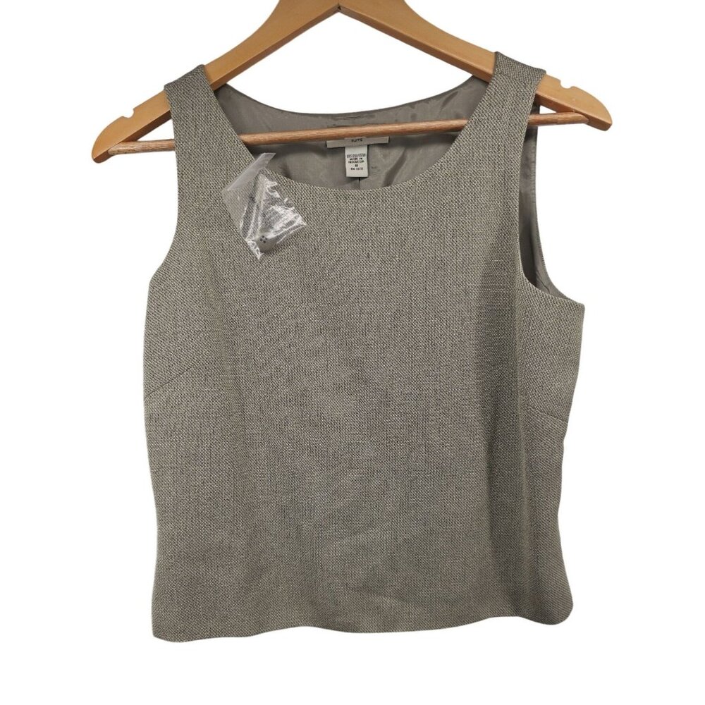 Amanda Smith Sleeveless Tweed Top‎ Size 8